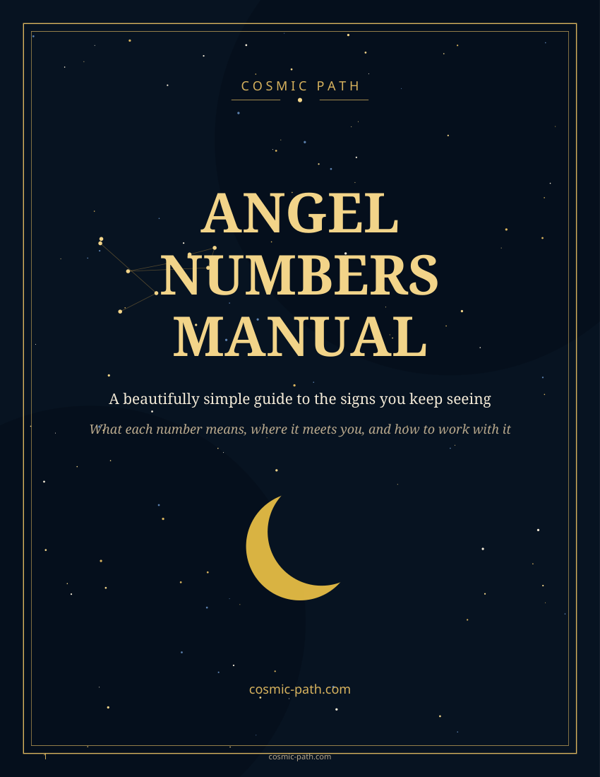 The complete 160-page Angel Numbers Manual cover